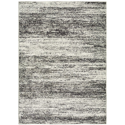 2' X 8' Gold And Slate Abstract Runner Rug